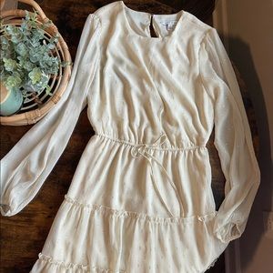 City Vibe Cream/Sparkle Dress
